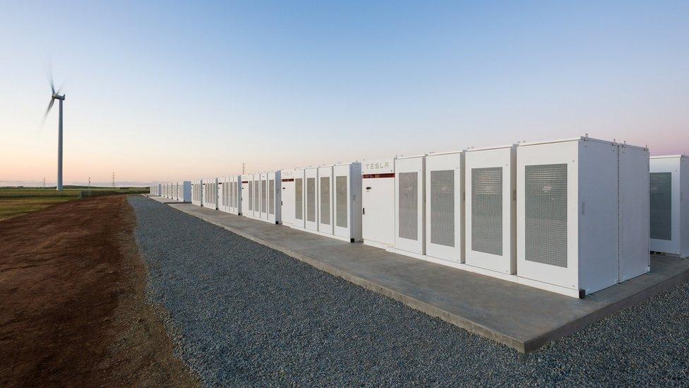 Tesla battery in South Australia