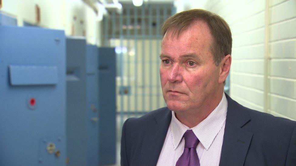 The governor of Maghaberry prison said prisons are not suitable for people with serious mental health difficulties