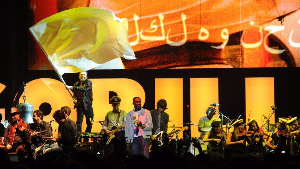 Damon Albarn and the Syrian National Orchestra for Arabic Music