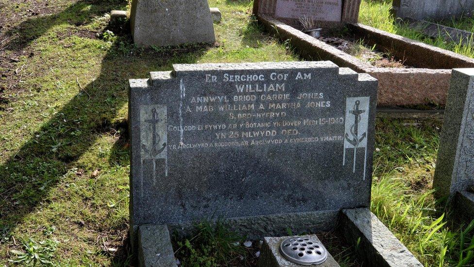 Photo of the grave of William Jones