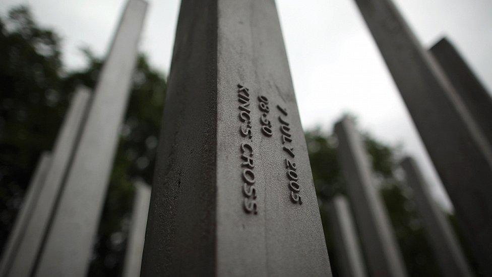 The 7 July attacks memorial in Hyde Park, London