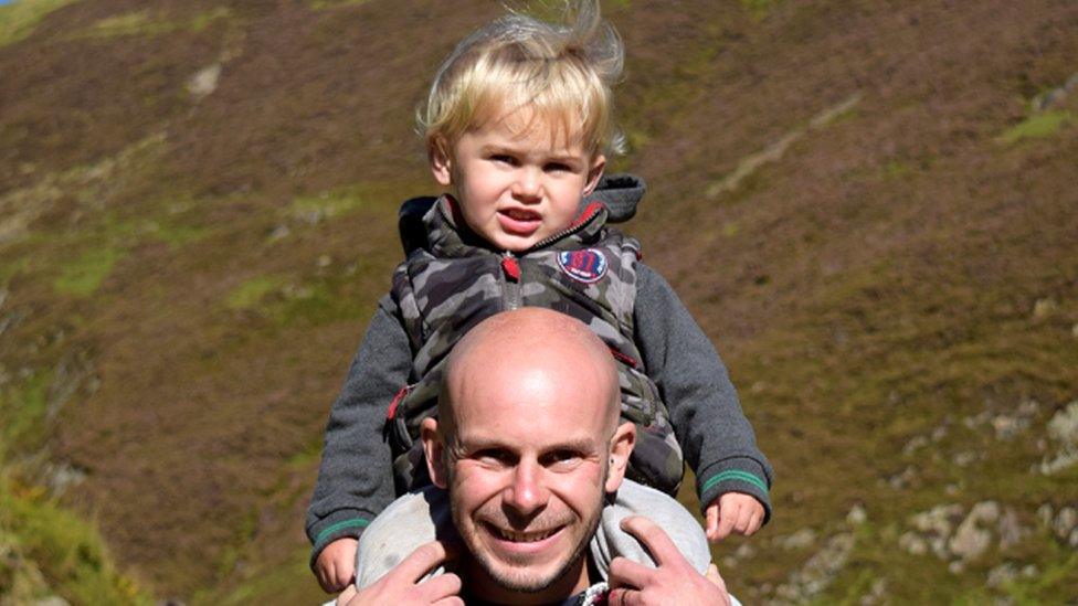 Dominic Jackson and nephew