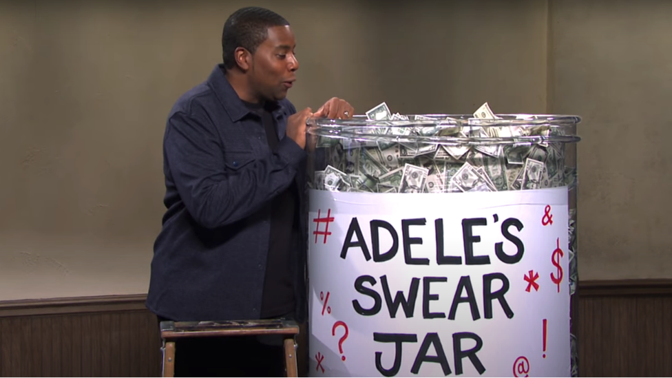 Adele's swear jar