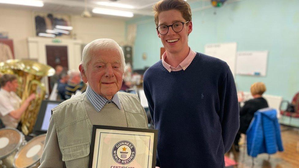 Tom Street and his grandson