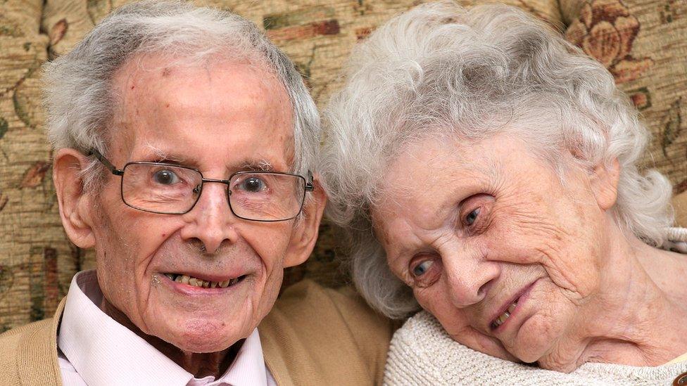 Ken and Margaret Harris celebrate