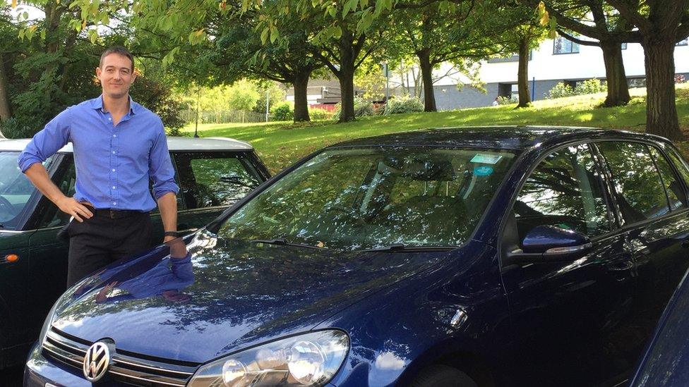 Robin Cole with his VW