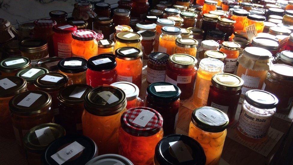 Jars of marmalade entries