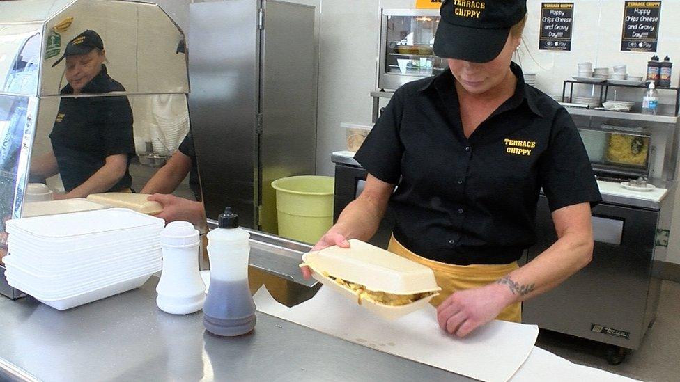 Cheese, chips and gravy