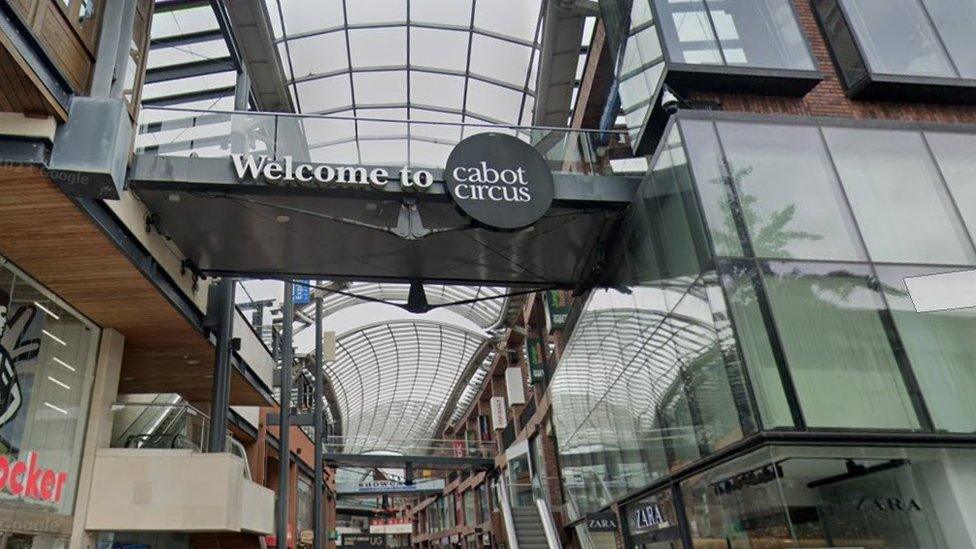 Cabot circus in Bristol