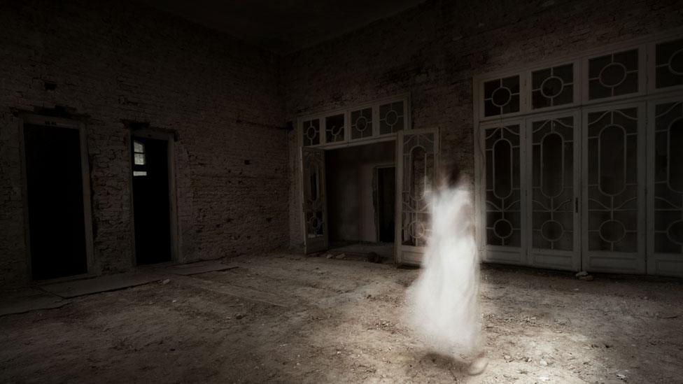 Ghostly figure