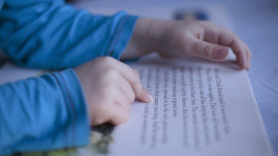 A child reading