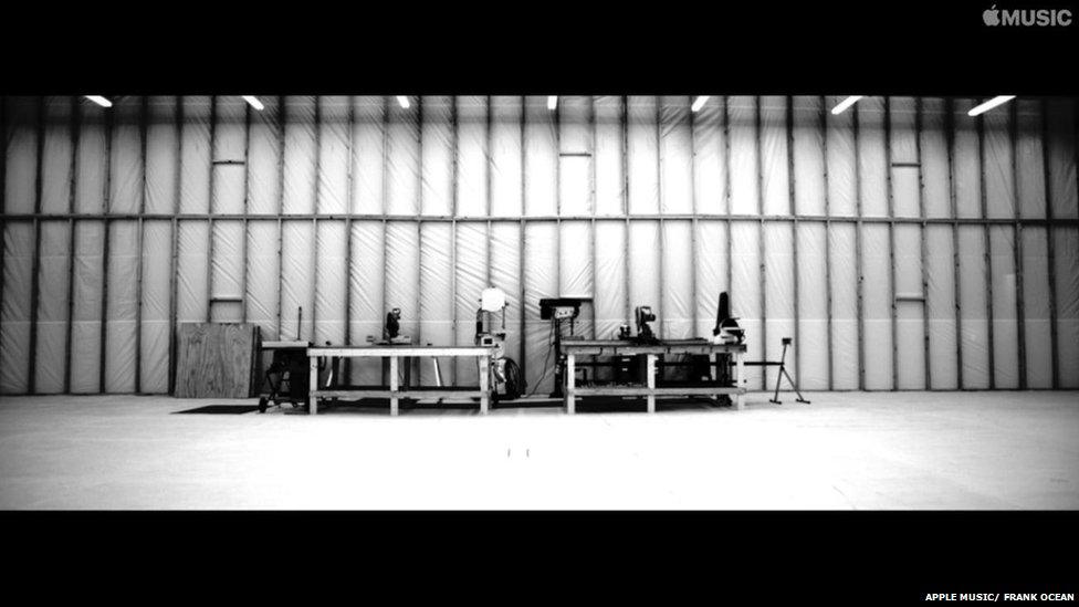 Frank Ocean's Live stream on his website.