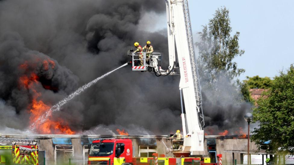 Harrington School fire