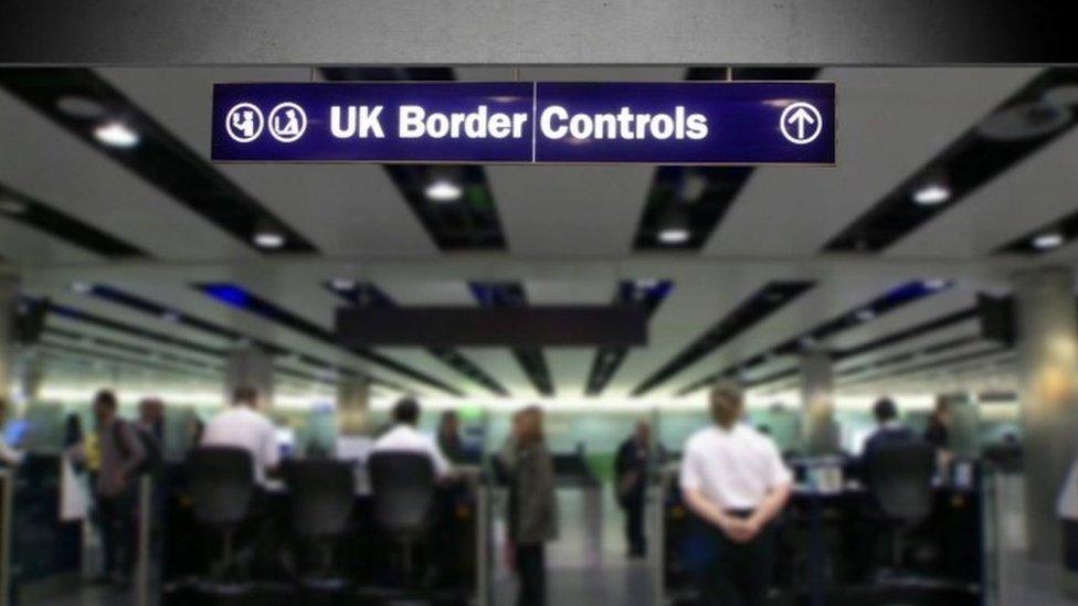 UK border control at Heathrow