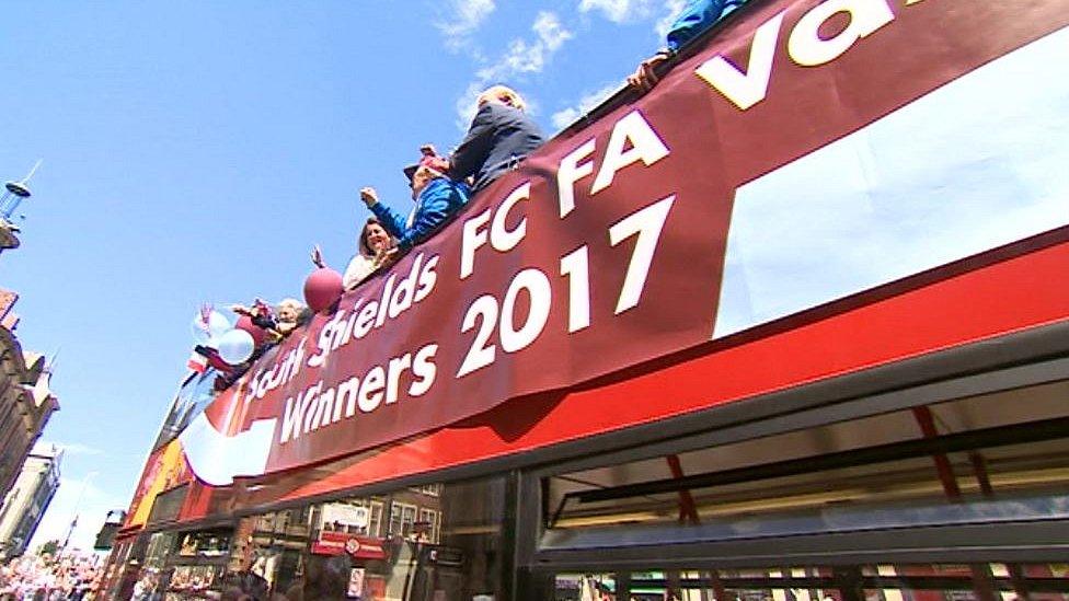 South Shields FC victory parade