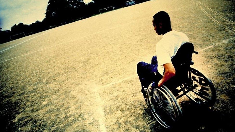 Man in wheelchair