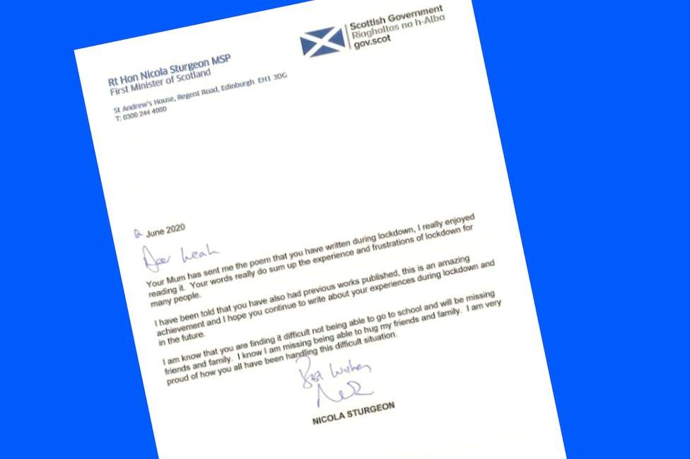 Nicola Sturgeon letter