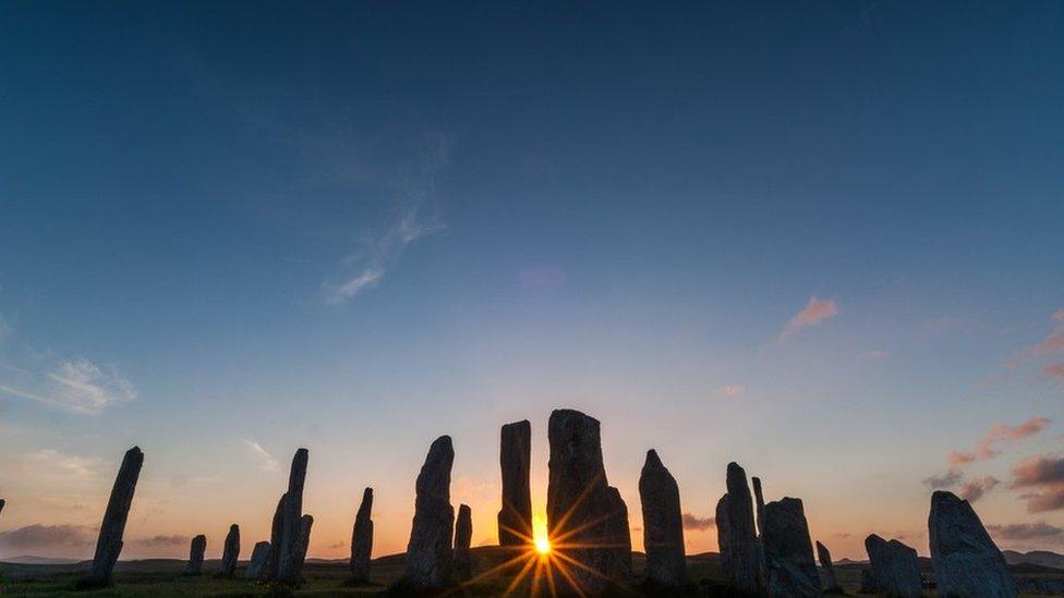 photograph of the Callanish Stone Circl