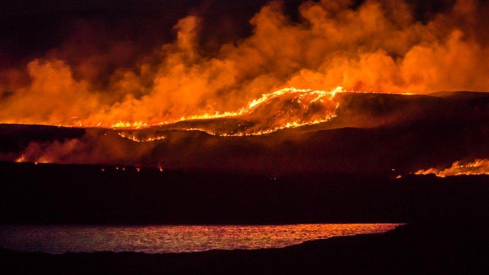 Muir burning on Skye