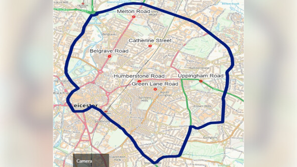 Dispersal order map in Leicester 