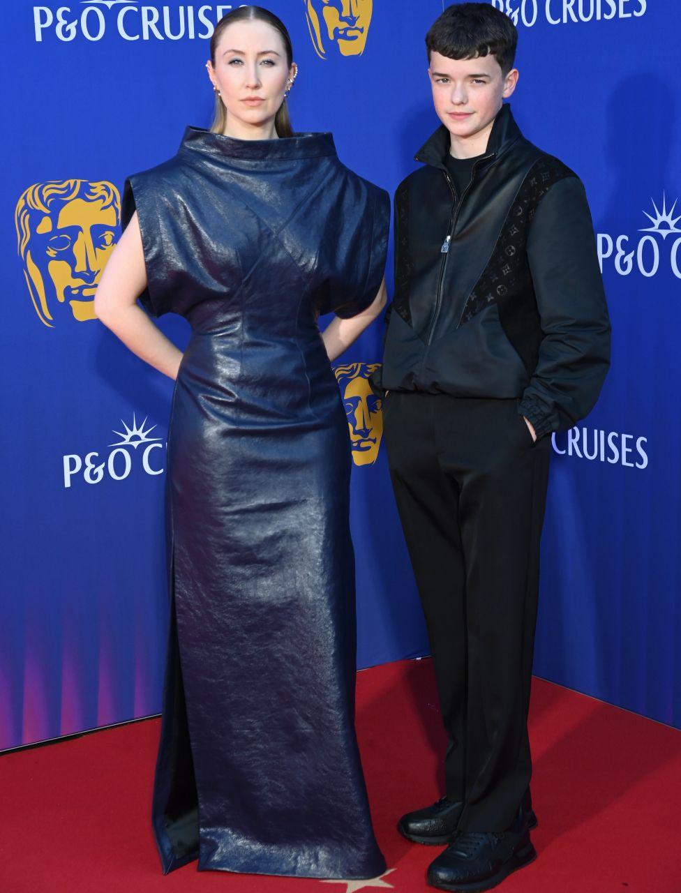 Erin Doherty and Owen Cooper attend the 2025 BAFTA Television Awards With P&O Cruises at The Royal Festival Hall on May 11, 2025 in London, England