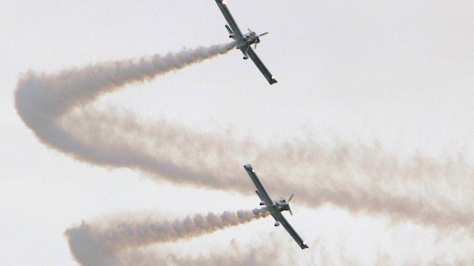 The Firebirds during a display in 2023