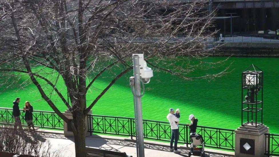 In the US city of Chicago they even dye the river green.