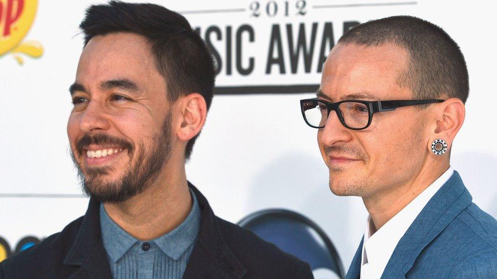 Mike Shinoda and Chester Bennington