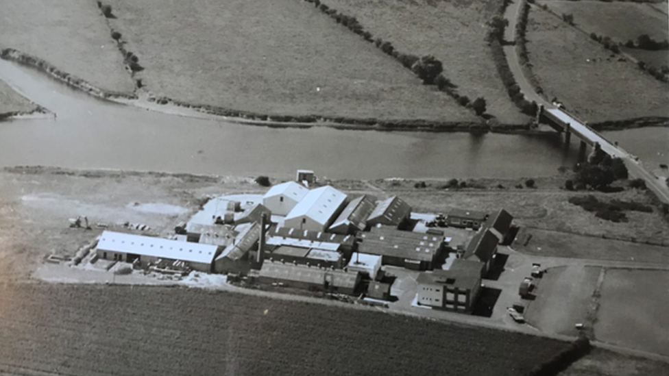 Lovell and Christmas bacon factory archive aerial image