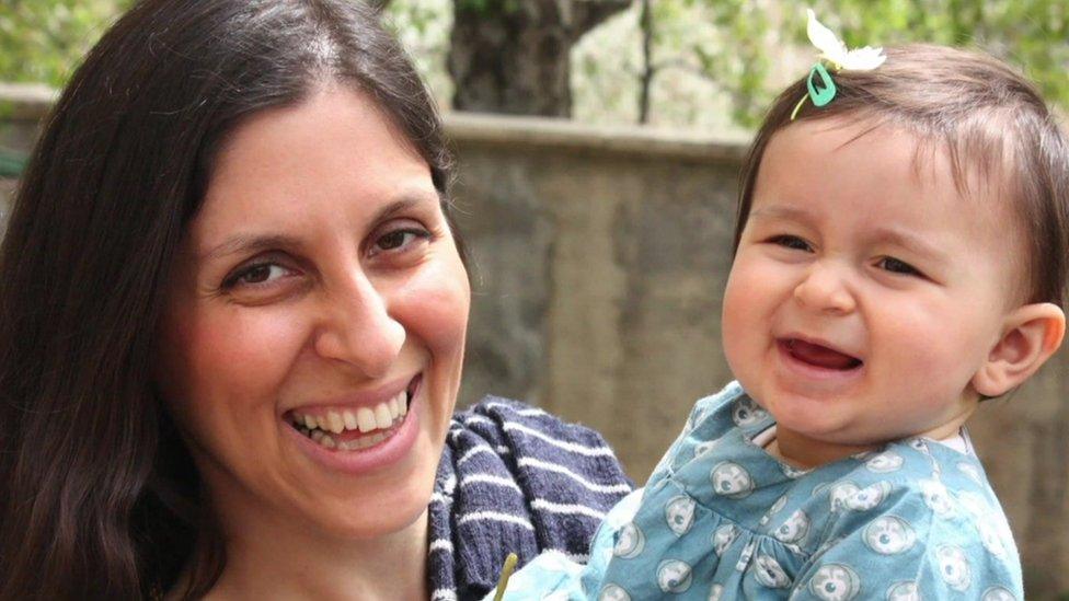 Nazanin Zaghari-Ratcliffe and her daughter Gabriella