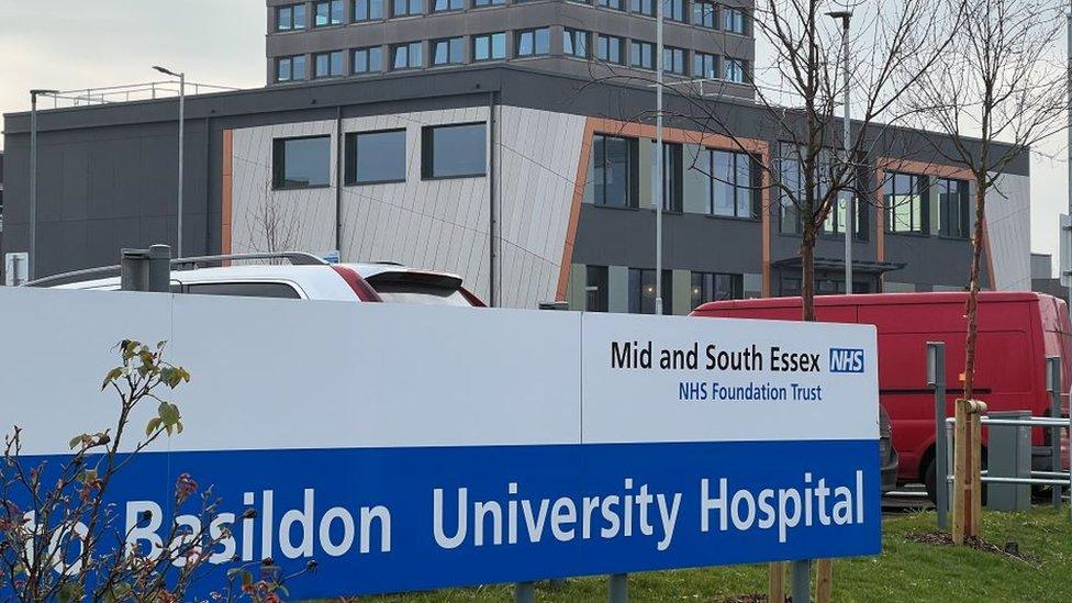 Exterior of Basildon Hospital