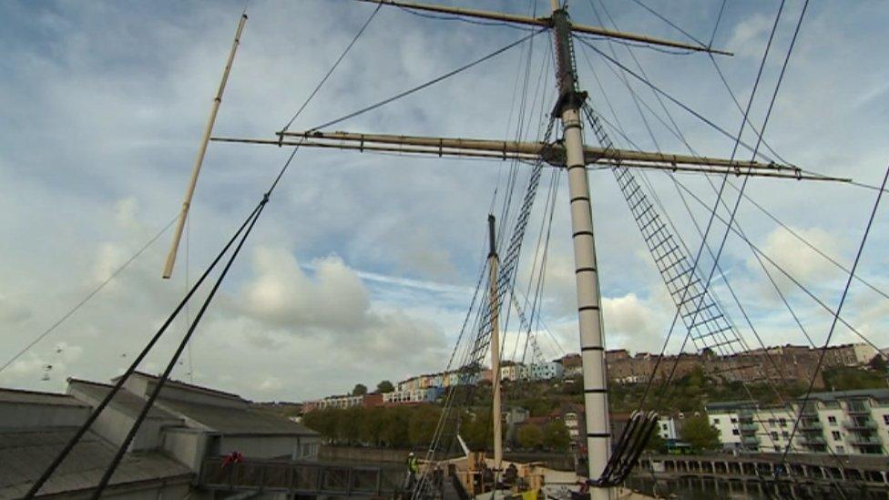 SS Great Britain mast replacement