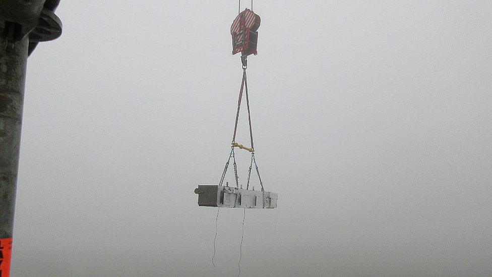 First concrete block removed from Sellafield tower