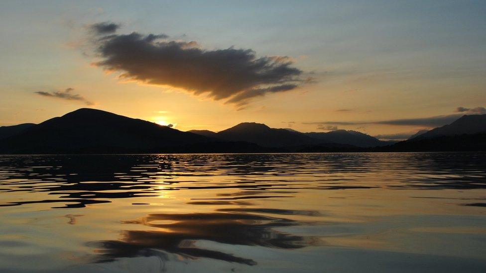 Sunset over Loch Lomond