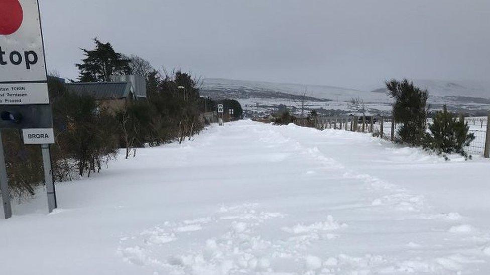 Snow in Brora