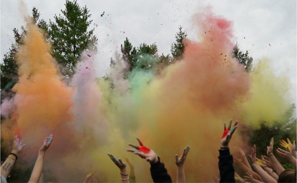 "Holy powder" activity at a surrogates retreat