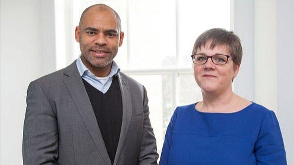 Bristol mayor Marvin Rees and former city council chief executive Anna Klonowski