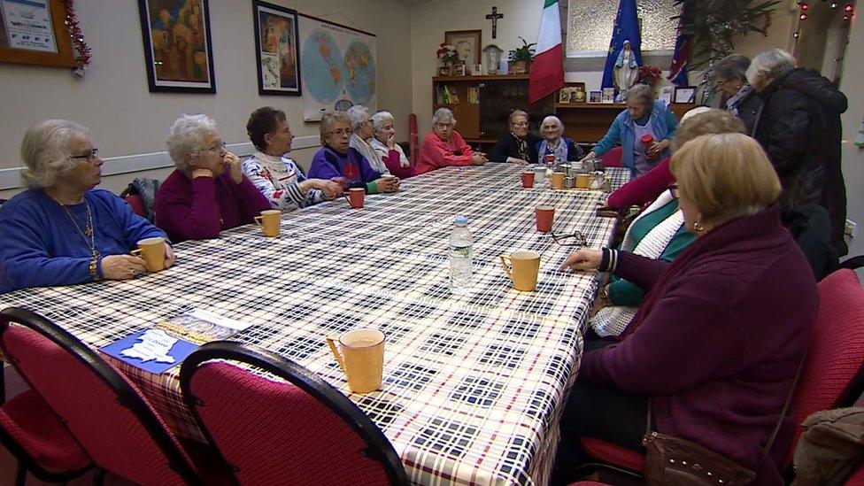 A group at the Italian Church Mission in Bradford