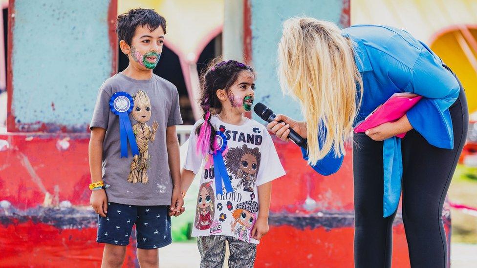 Josie Gibson at Camp Bestival