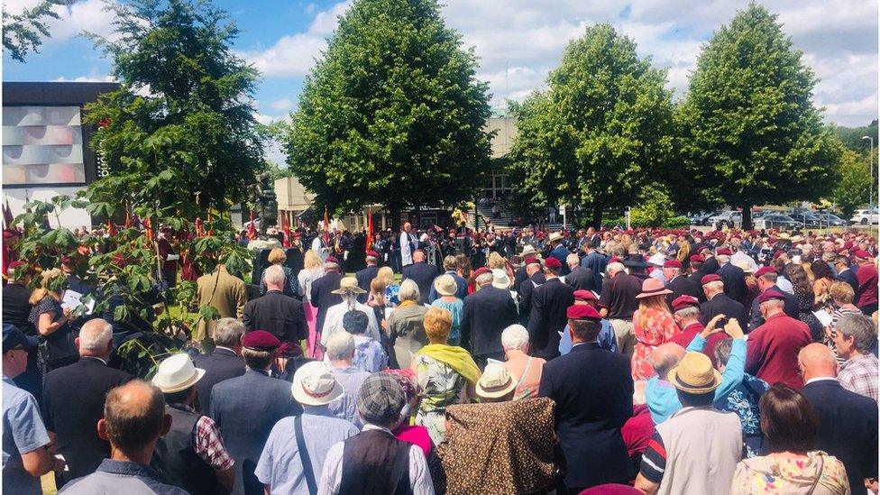 Ceremony in Princes Gardens