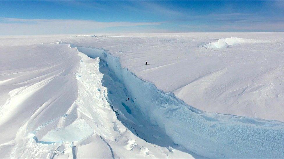 chasm in the ice