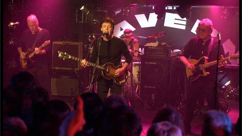 Paul McCartney at the Cavern