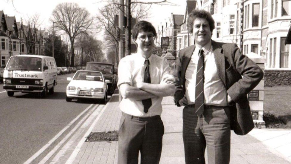 Mark Drakeford and Rhodri Morgan