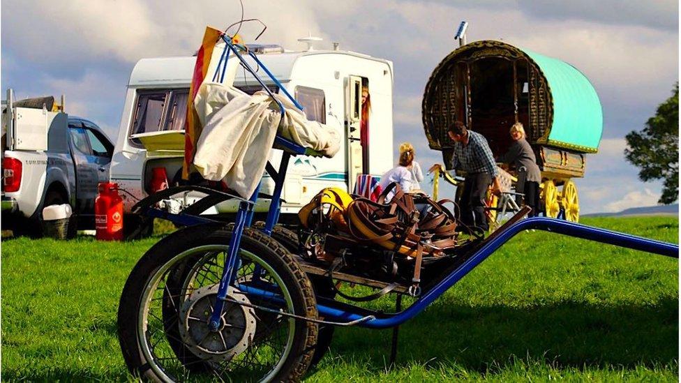 Travellers at Brough Hill Fair