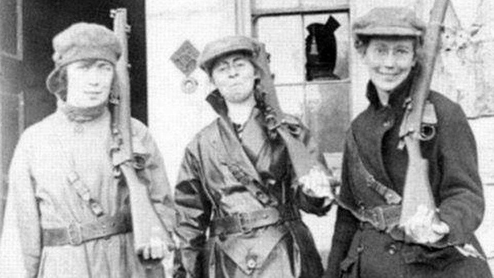 Mae Burke, Eithne Coyle and Linda Kerns pictured during a training session in Duckett's Grove, Carlow