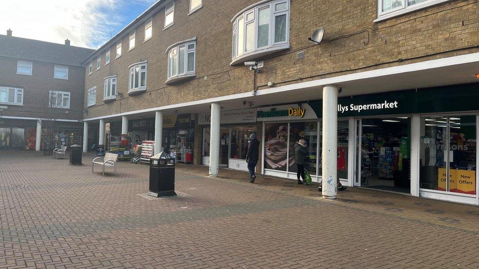 The shops in Lewsey Farm