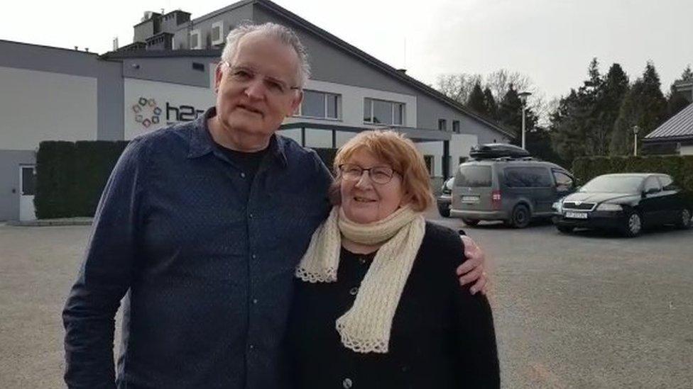 Eric Pepper pictured with his mother-in-law