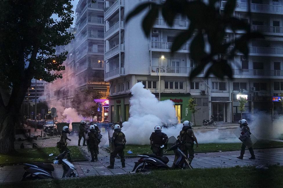 Protest in Thessaloniki