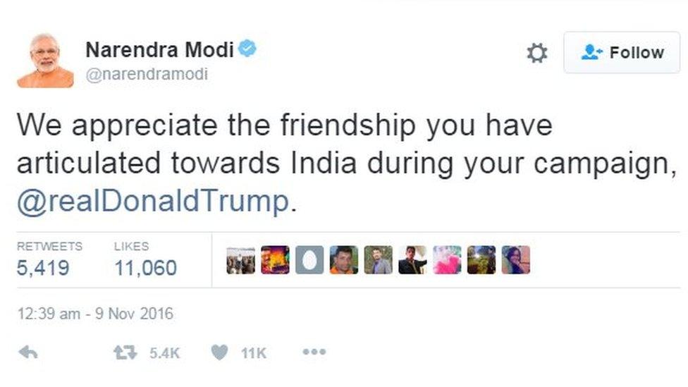 Narendra Modi tweet