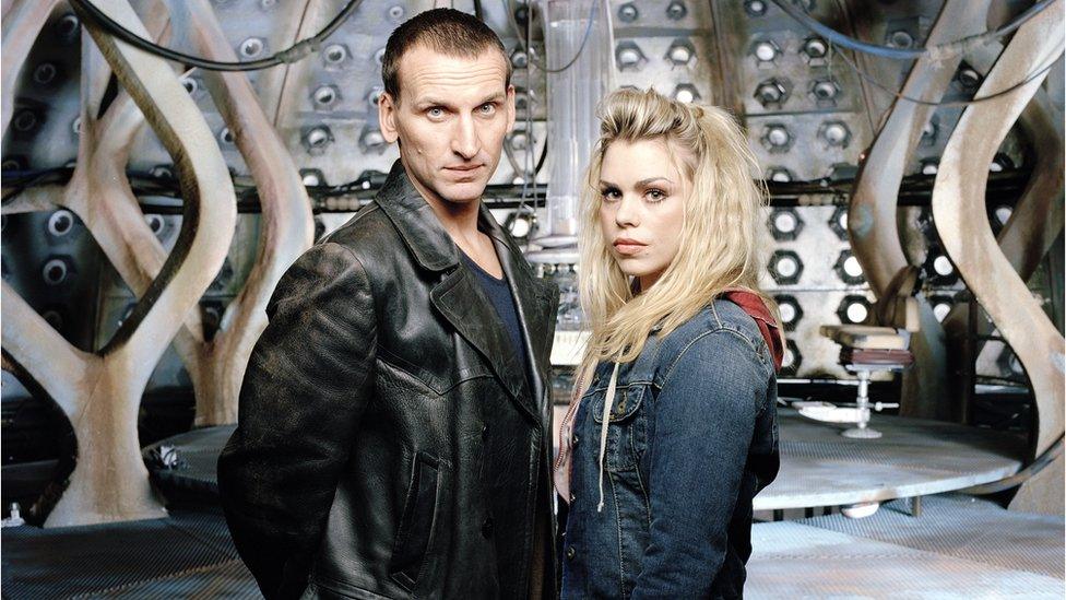 Christopher Eccleston and Billie Piper in Doctor Who